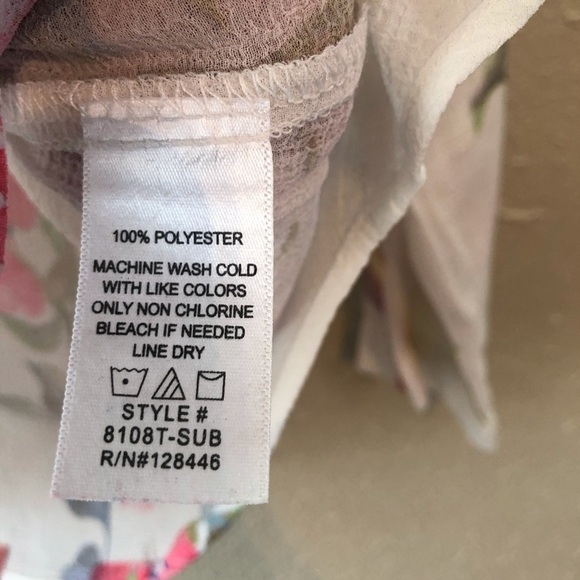 DNA Couture Sheer white blouse w/ Beautiful Bird S - Picture 3 of 10